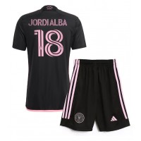 Inter Miami Jordi Alba #18 Bortadräkt Barn 2024-25 Kortärmad (+ Korta byxor)
